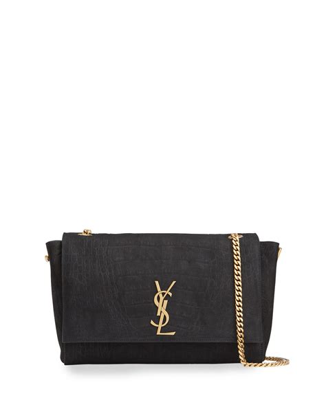 Saint Laurent Kate Small Reversible YSL Crossbody Bag in Suede